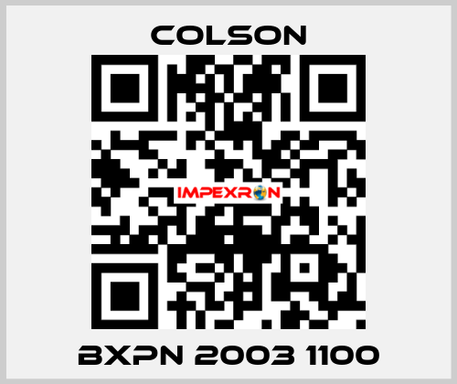 BXPN 2003 1100 Colson