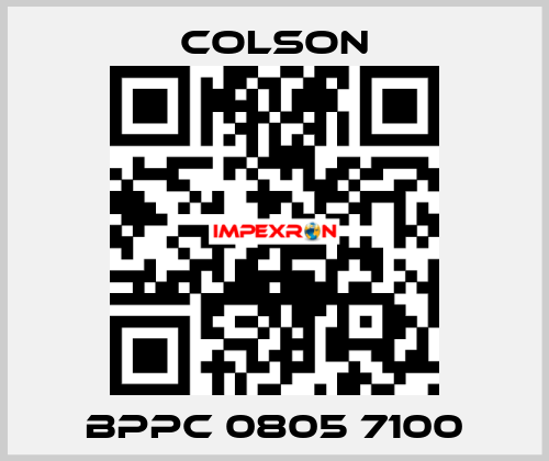 BPPC 0805 7100 Colson