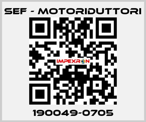 190049-0705 SEF - MOTORIDUTTORI