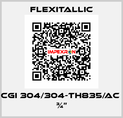 CGI 304/304-TH835/AC  ¾” Flexitallic