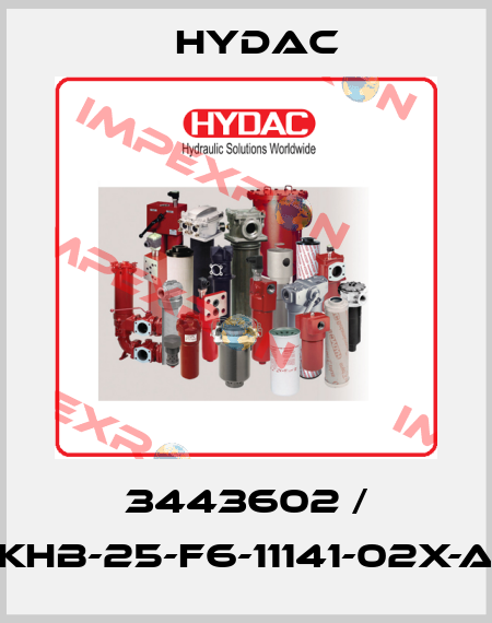 3443602 / KHB-25-F6-11141-02X-A Hydac