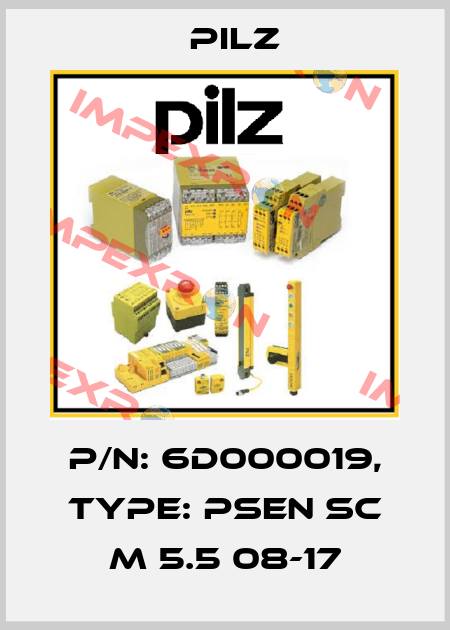 p/n: 6D000019, Type: PSEN sc M 5.5 08-17 Pilz