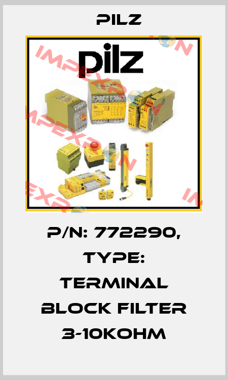 p/n: 772290, Type: Terminal Block Filter 3-10kOhm Pilz