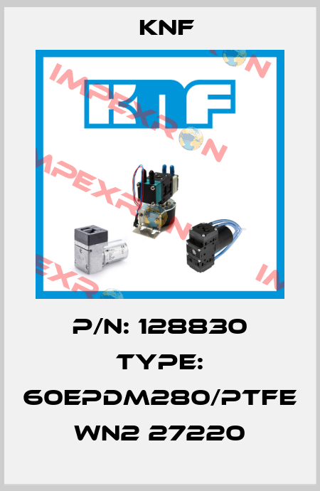 p/n: 128830 type: 60EPDM280/PTFE WN2 27220 KNF