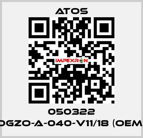 050322 DGZO-A-040-V11/18 (OEM) Atos