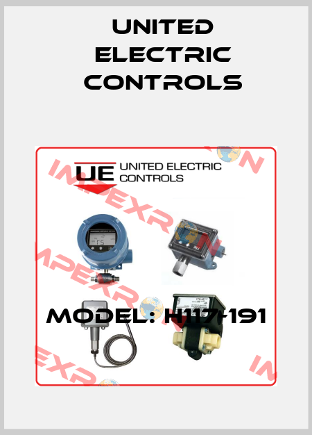 Model: H117-191 United Electric Controls