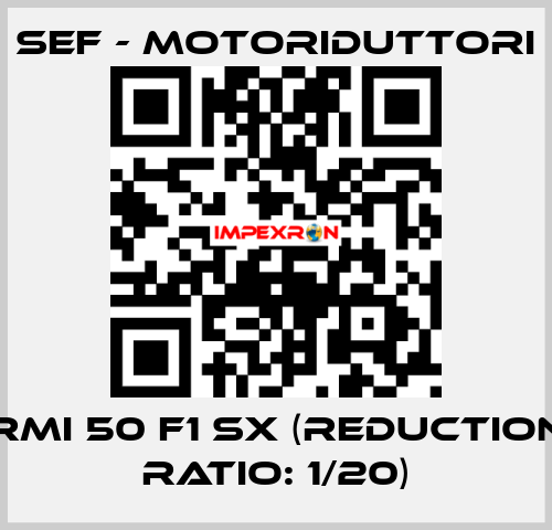 RMI 50 F1 SX (reduction ratio: 1/20) SEF - MOTORIDUTTORI