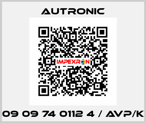 09 09 74 0112 4 / AVP/K Autronic