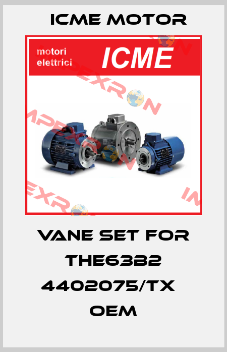 Vane set for THE63B2 4402075/TX   OEM Icme Motor