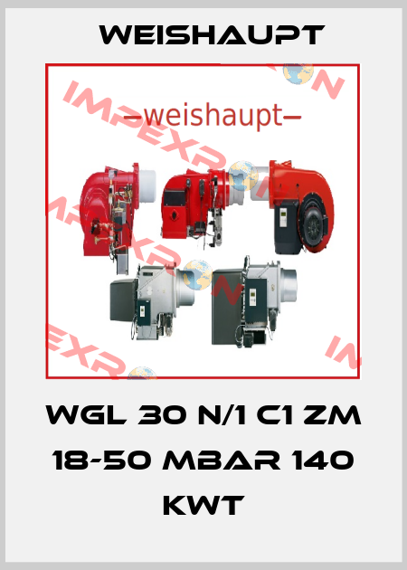 WGL 30 N/1 C1 ZM 18-50 mbar 140 KwT Weishaupt