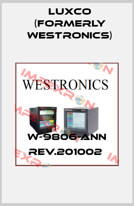 W-9806-ANN REV.201002  Luxco (formerly Westronics)