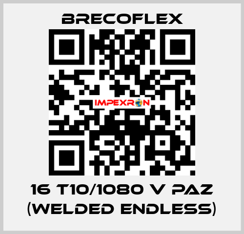 16 T10/1080 V PAZ (WELDED ENDLESS) Brecoflex