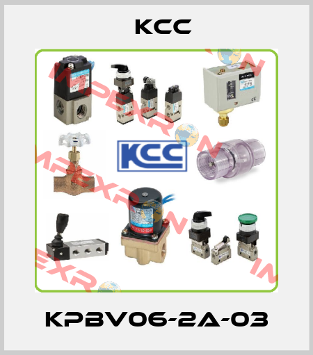 KPBV06-2A-03 KCC