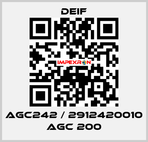 AGC242 / 2912420010 AGC 200 Deif