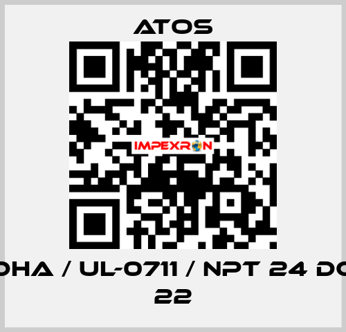 DHA / Ul-0711 / NPT 24 DC 22 Atos