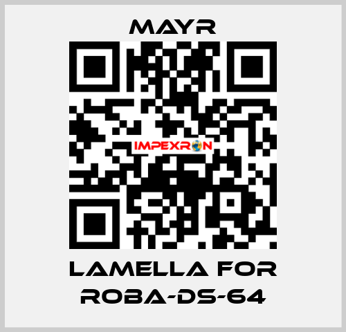 lamella for Roba-DS-64 Mayr