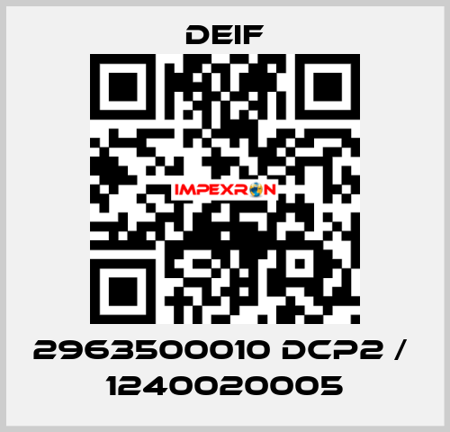 2963500010 DCP2 /  1240020005 Deif