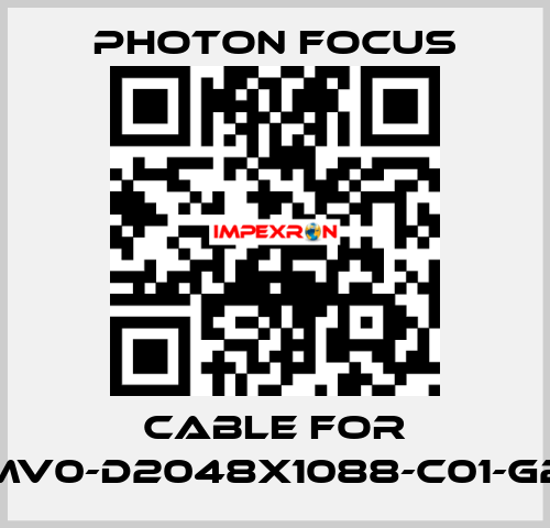 cable for MV0-D2048X1088-C01-G2 PHOTON FOCUS