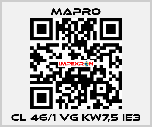 CL 46/1 VG kW7,5 IE3 Mapro