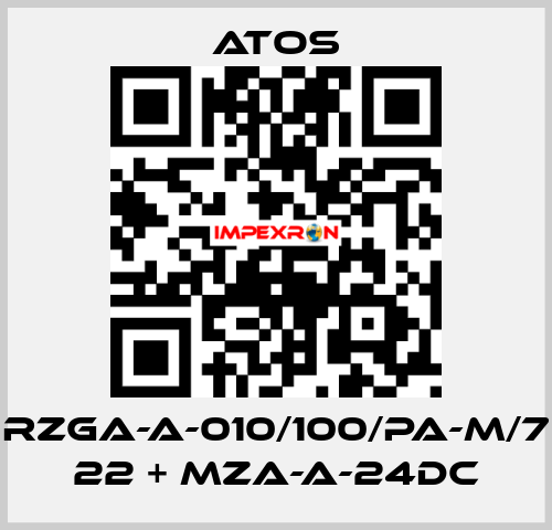 RZGA-A-010/100/PA-M/7 22 + MZA-A-24DC Atos