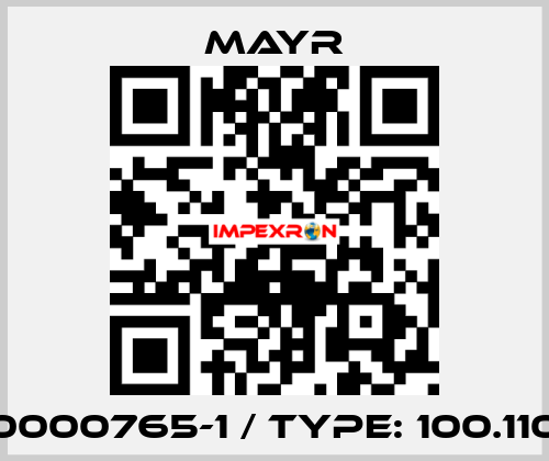 0000765-1 / Type: 100.110 Mayr