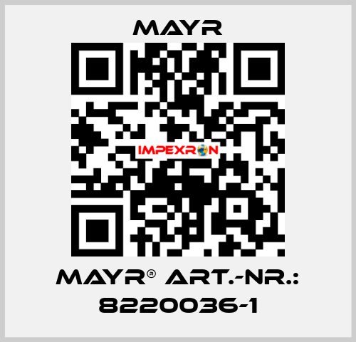 mayr® Art.-Nr.: 8220036-1 Mayr