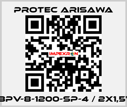 BPV-8-1200-SP-4 / 2x1,5" Protec Arisawa