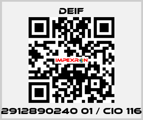 2912890240 01 / CIO 116 Deif