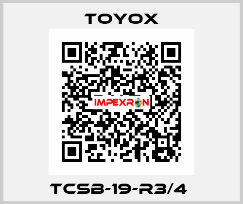 TCSB-19-R3/4  TOYOX