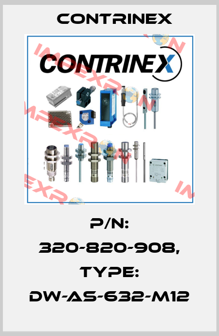 p/n: 320-820-908, Type: DW-AS-632-M12 Contrinex