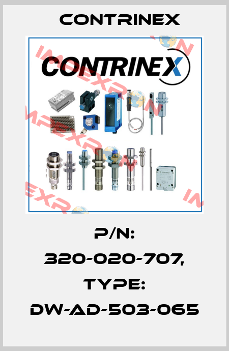 p/n: 320-020-707, Type: DW-AD-503-065 Contrinex