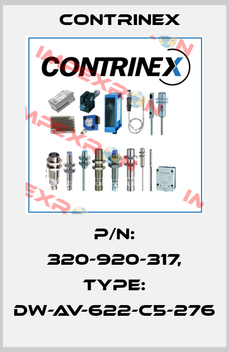 p/n: 320-920-317, Type: DW-AV-622-C5-276 Contrinex