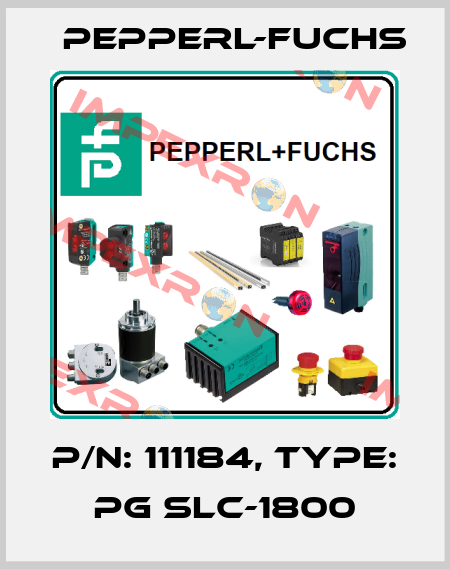 p/n: 111184, Type: PG SLC-1800 Pepperl-Fuchs