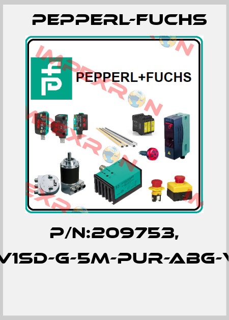P/N:209753, Type:V1SD-G-5M-PUR-ABG-V1SD-G  Pepperl-Fuchs