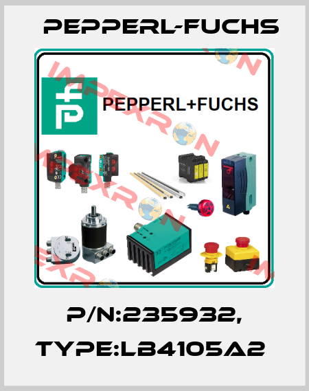 P/N:235932, Type:LB4105A2  Pepperl-Fuchs