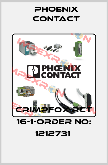 CRIMPFOX-RCT 16-1-ORDER NO: 1212731  Phoenix Contact