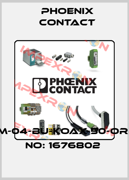 HC-M-04-BU-KOAX-50-ORDER NO: 1676802  Phoenix Contact