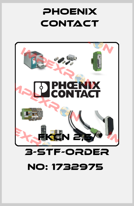 FKCN 2,5/ 3-STF-ORDER NO: 1732975  Phoenix Contact