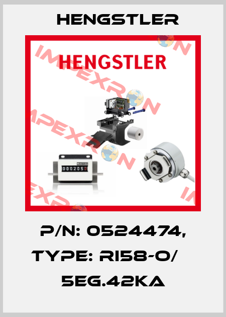 p/n: 0524474, Type: RI58-O/    5EG.42KA Hengstler