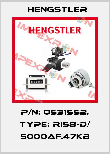 p/n: 0531552, Type: RI58-D/ 5000AF.47KB Hengstler