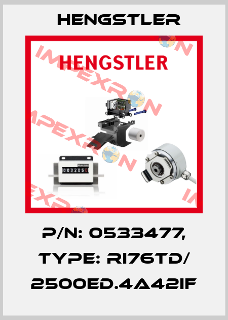 p/n: 0533477, Type: RI76TD/ 2500ED.4A42IF Hengstler