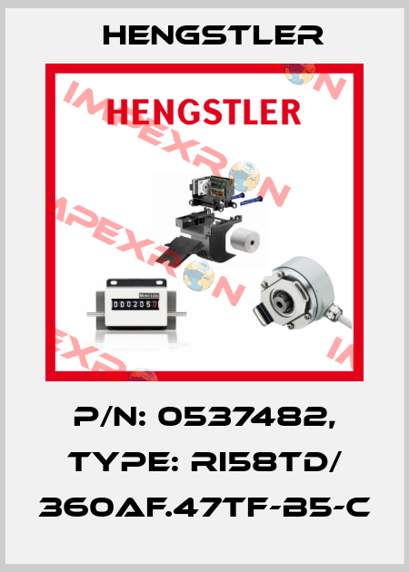 p/n: 0537482, Type: RI58TD/ 360AF.47TF-B5-C Hengstler