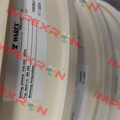 WX6000 suitable for DKZ110 DN 350 Warex