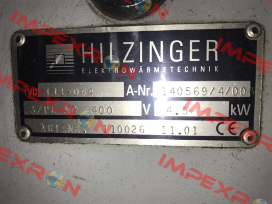 111-044 obsolete  Hilzinger