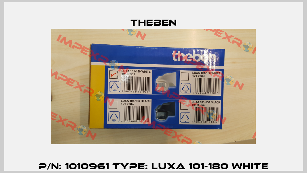 P/N: 1010961 Type: LUXA 101-180 white Theben