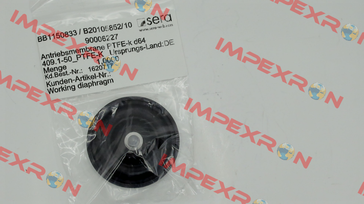 P/N: 90006227, Type: PTFE-k d64 Sera