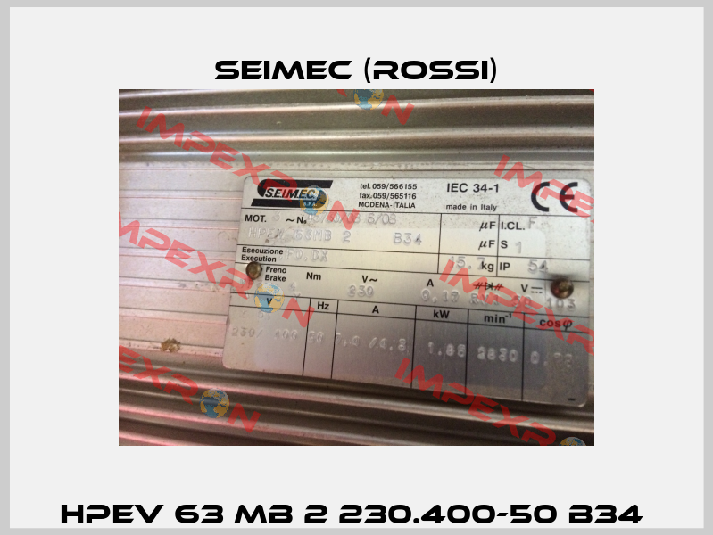 HPEV 63 MB 2 230.400-50 B34  Seimec (Rossi)
