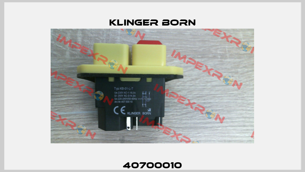 40700010 Klinger Born