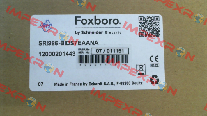 SRI986-BIDS7EAANA Foxboro (by Schneider Electric)