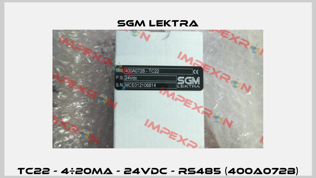 TC22 - 4÷20mA - 24Vdc - RS485 (400A072B) Sgm Lektra